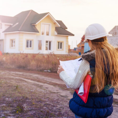 Mapa geodezyjnej inwentaryzacji powykonawczej domu jednorodzinnego