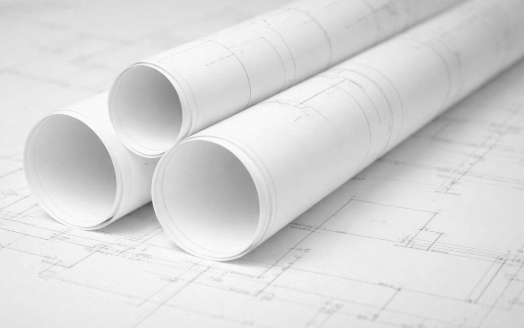 Zrolowane mapy do celów projektowych na dokumentacji technicznej