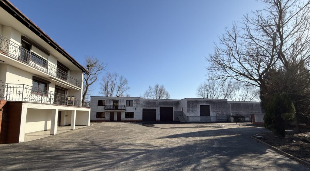 Teren inwestycji objęty opracowaniem mapy do celów projektowych w Gdańsku Olszynce.